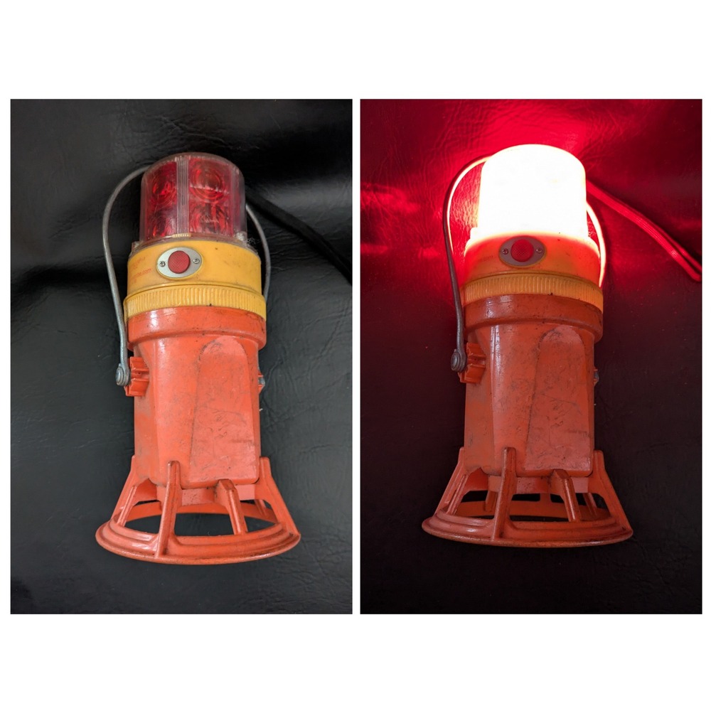 Starlite Beacon Strobe Warning‎ Light Orange Construction Emergency Flare 215-CL